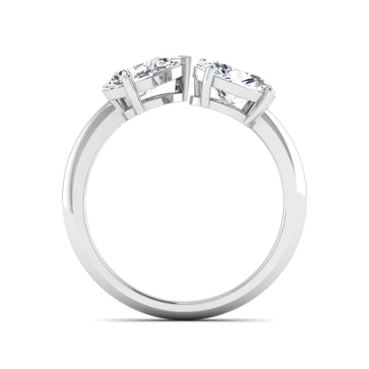 Princess Cluster Prong Set Lab Grown Diamond Engagement Ring