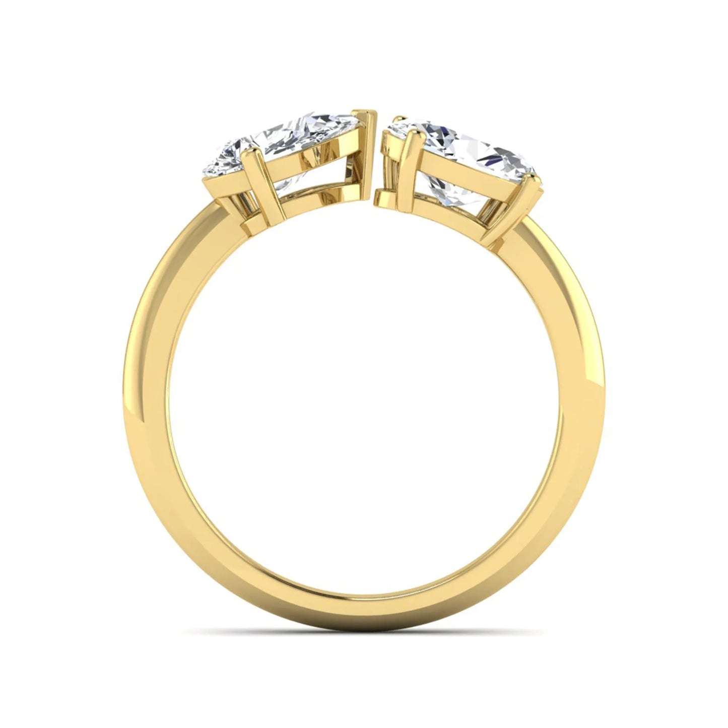 Princess Cluster Prong Set Lab Grown Diamond Engagement Ring