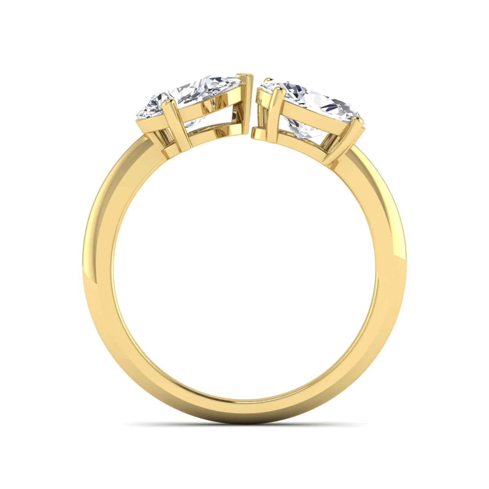 Princess Cluster Prong Set Lab Grown Diamond Engagement Ring