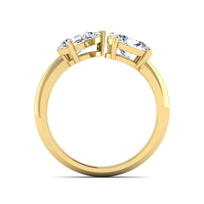 Princess Cluster Prong Set Lab Grown Diamond Engagement Ring