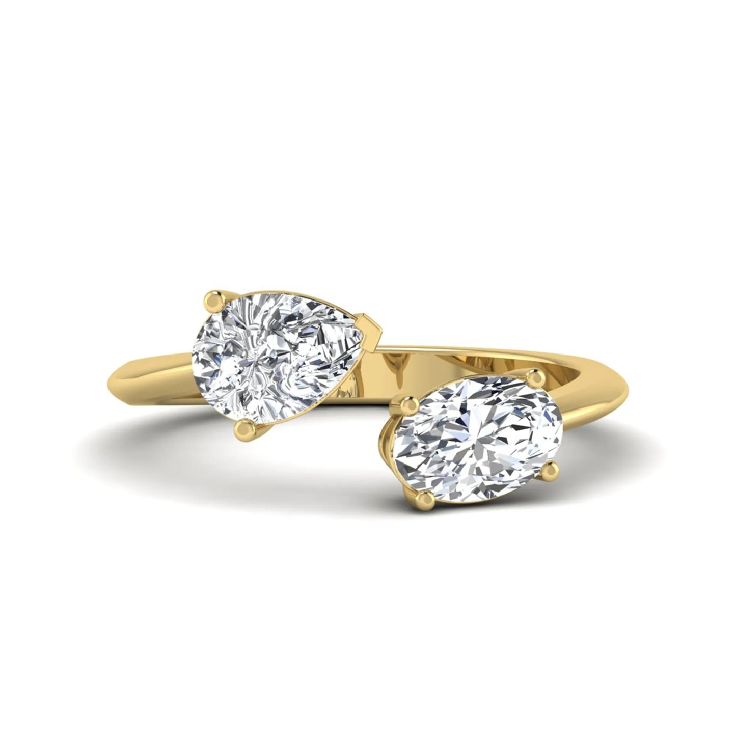Princess Cluster Prong Set Lab Grown Diamond Engagement Ring