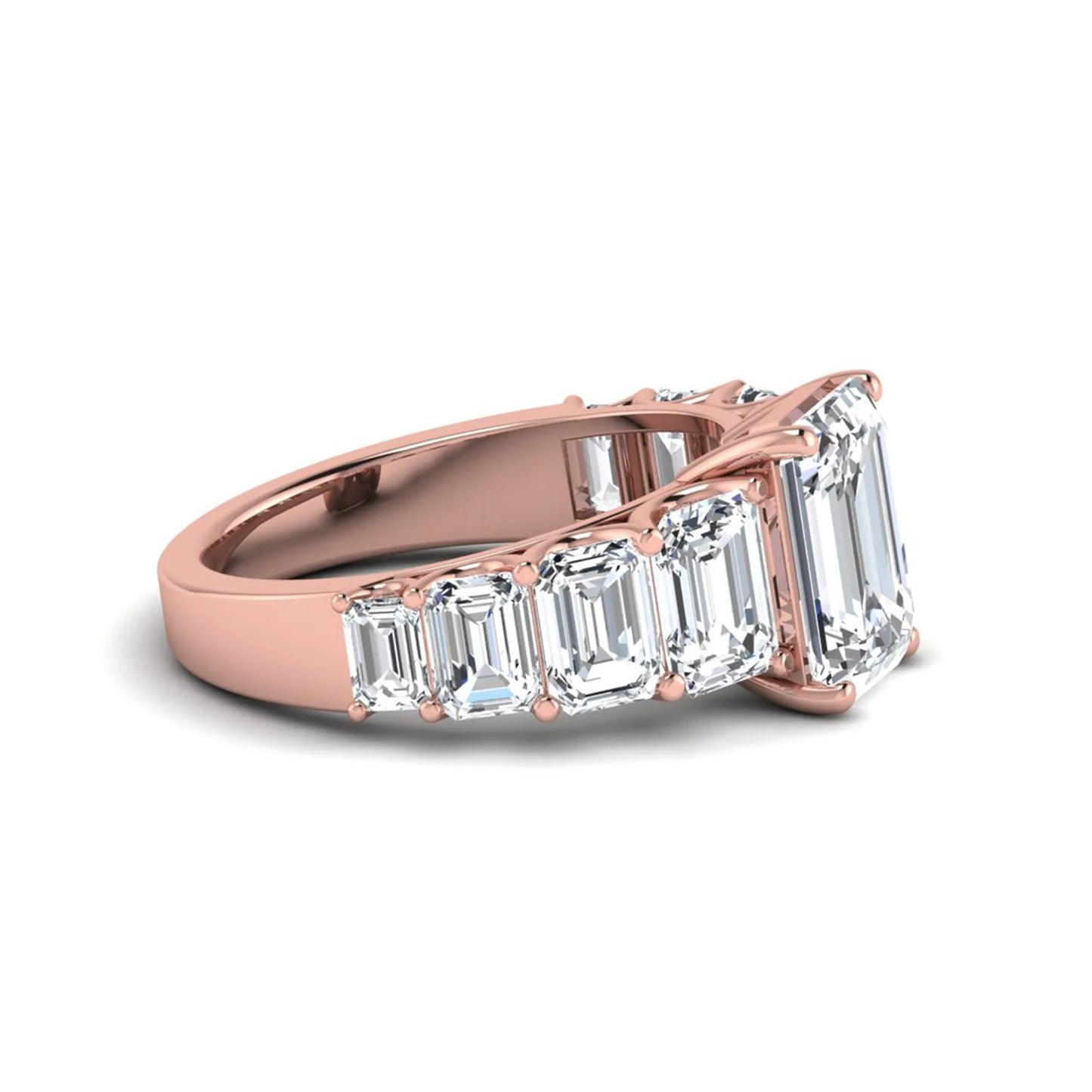 Princess Cluster Prong Set Lab Grown Diamond Engagement Ring