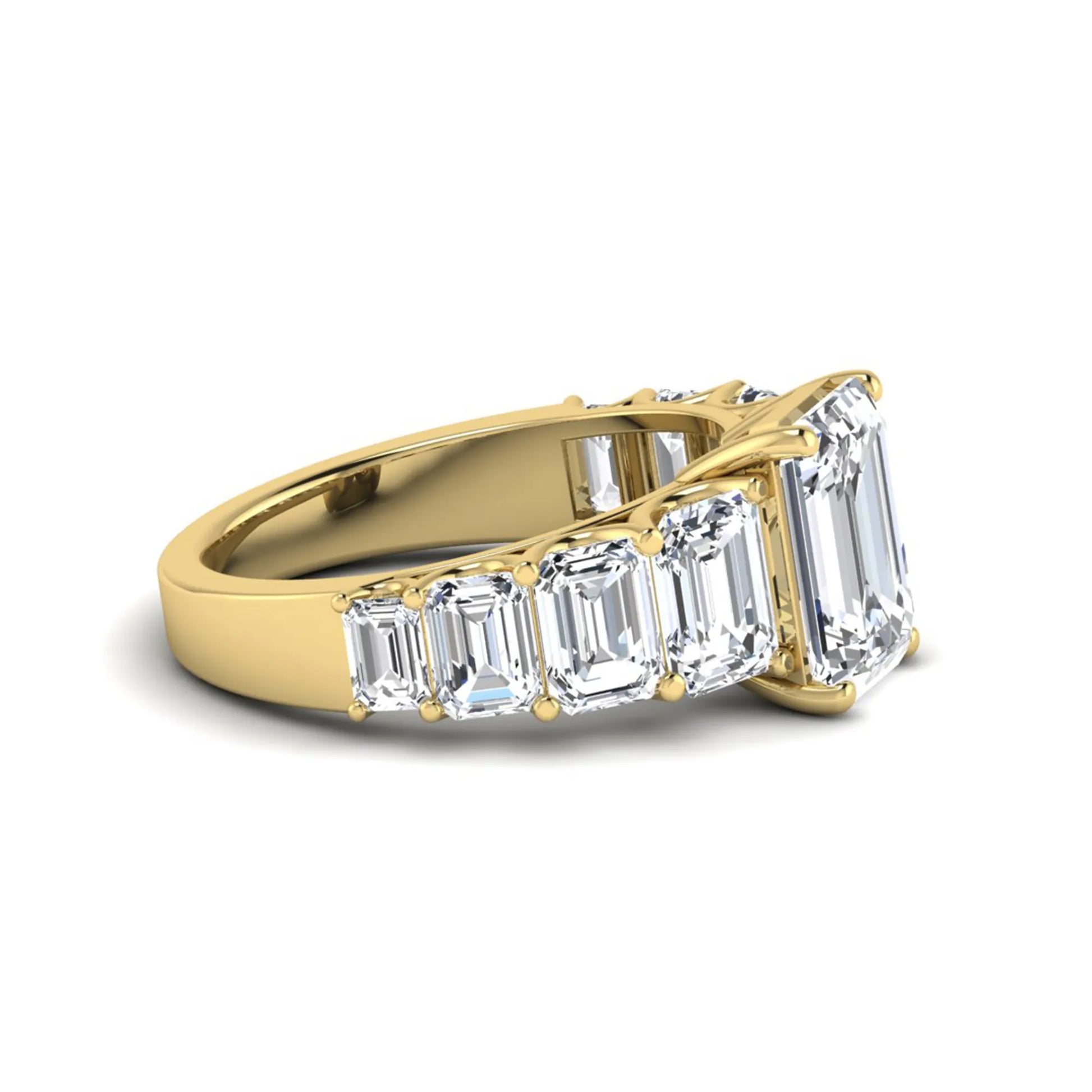 Princess Cluster Prong Set Lab Grown Diamond Engagement Ring