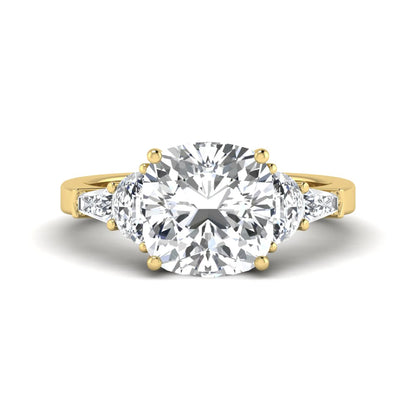 Princess Cluster Prong Set Lab Grown Diamond Engagement Ring