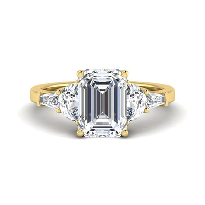 Princess Cluster Prong Set Lab Grown Diamond Engagement Ring