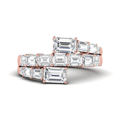 Princess Cluster Prong Set Lab Grown Diamond Engagement Ring