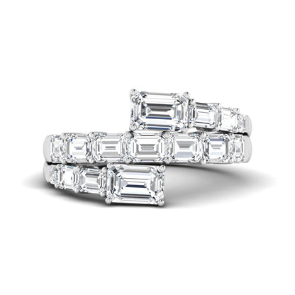 Princess Cluster Prong Set Lab Grown Diamond Engagement Ring