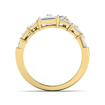 Princess Cluster Prong Set Lab Grown Diamond Engagement Ring
