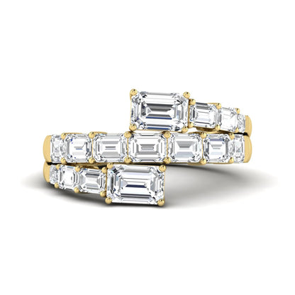 Princess Cluster Prong Set Lab Grown Diamond Engagement Ring