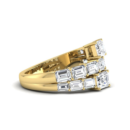 Princess Cluster Prong Set Lab Grown Diamond Engagement Ring
