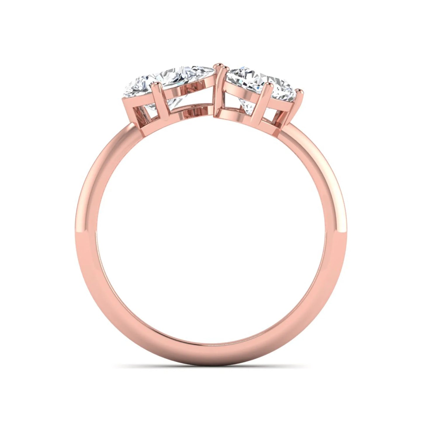 Princess Cluster Prong Set Lab Grown Diamond Engagement Ring
