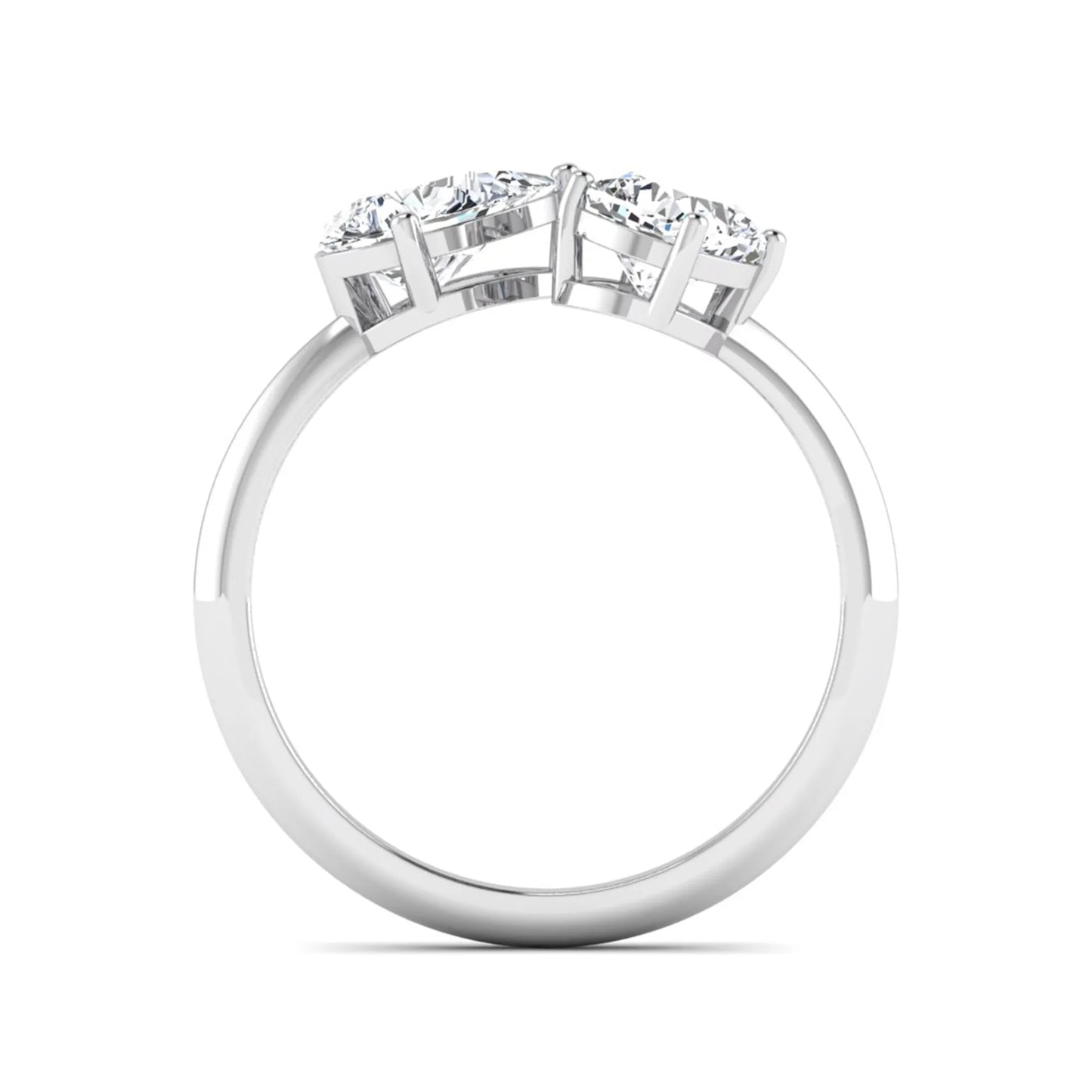 Princess Cluster Prong Set Lab Grown Diamond Engagement Ring