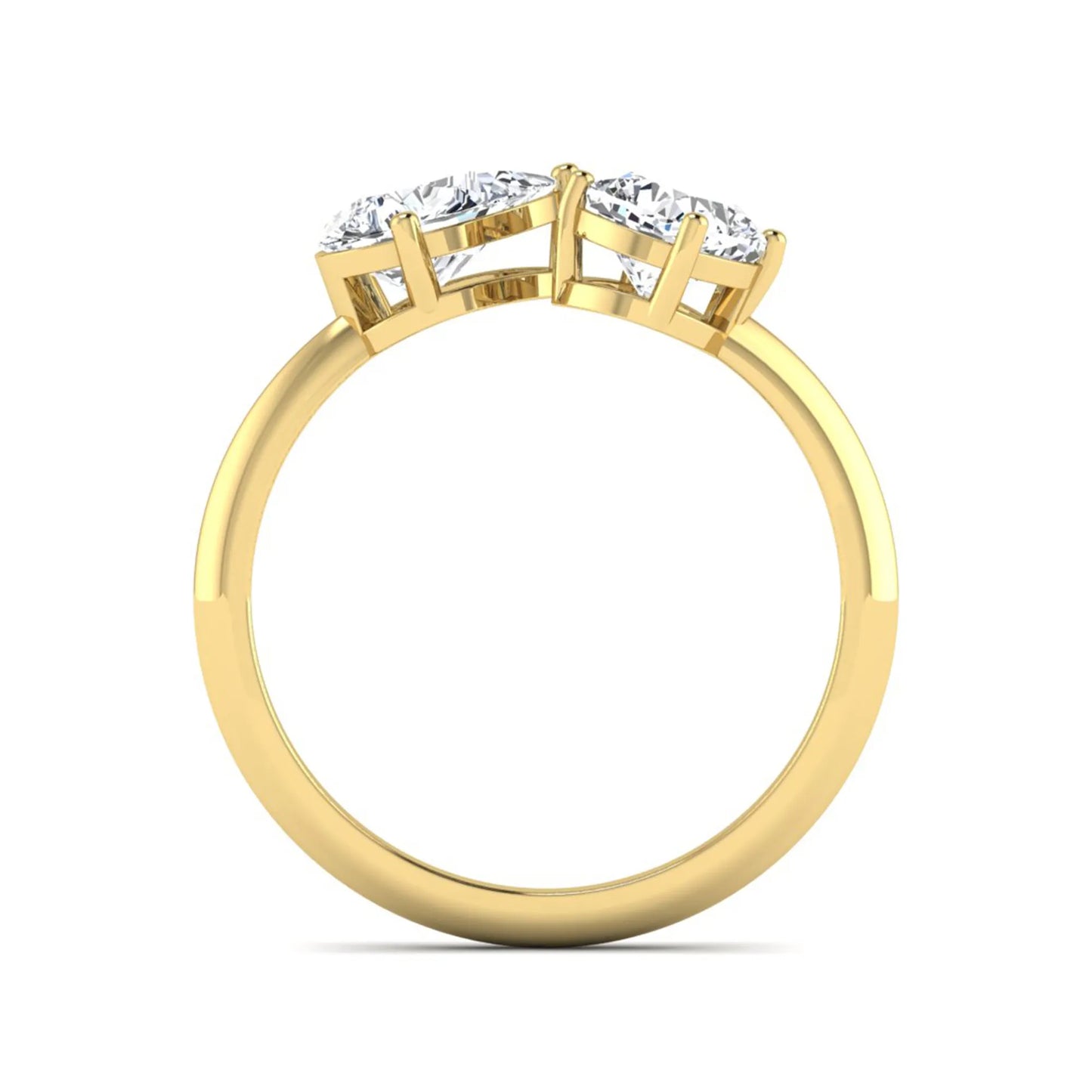 Princess Cluster Prong Set Lab Grown Diamond Engagement Ring