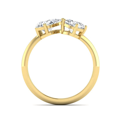 Princess Cluster Prong Set Lab Grown Diamond Engagement Ring