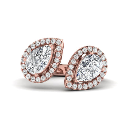 Princess Cluster Prong Set Lab Grown Diamond Engagement Ring