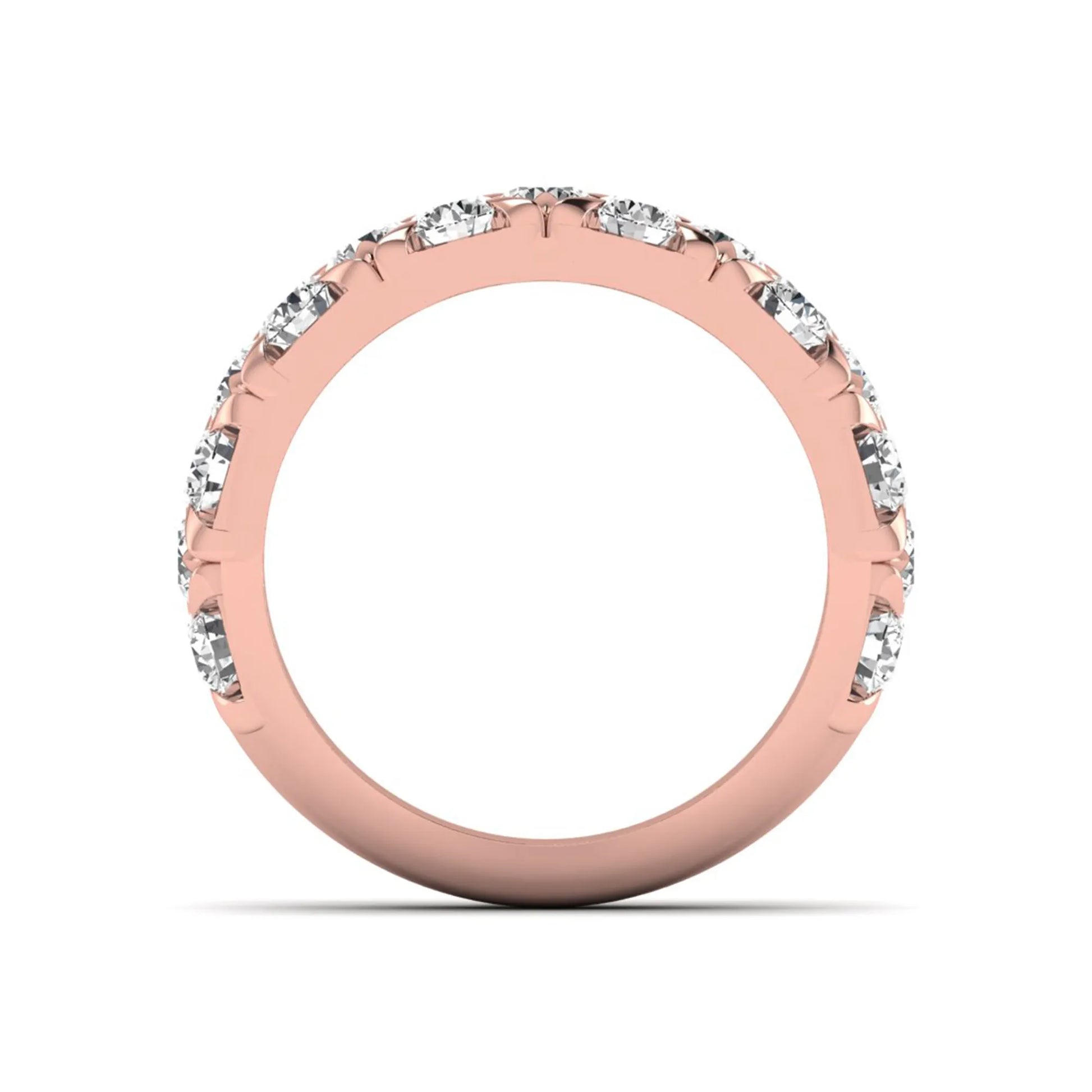 Princess Cluster Prong Set Lab Grown Diamond Engagement Ring