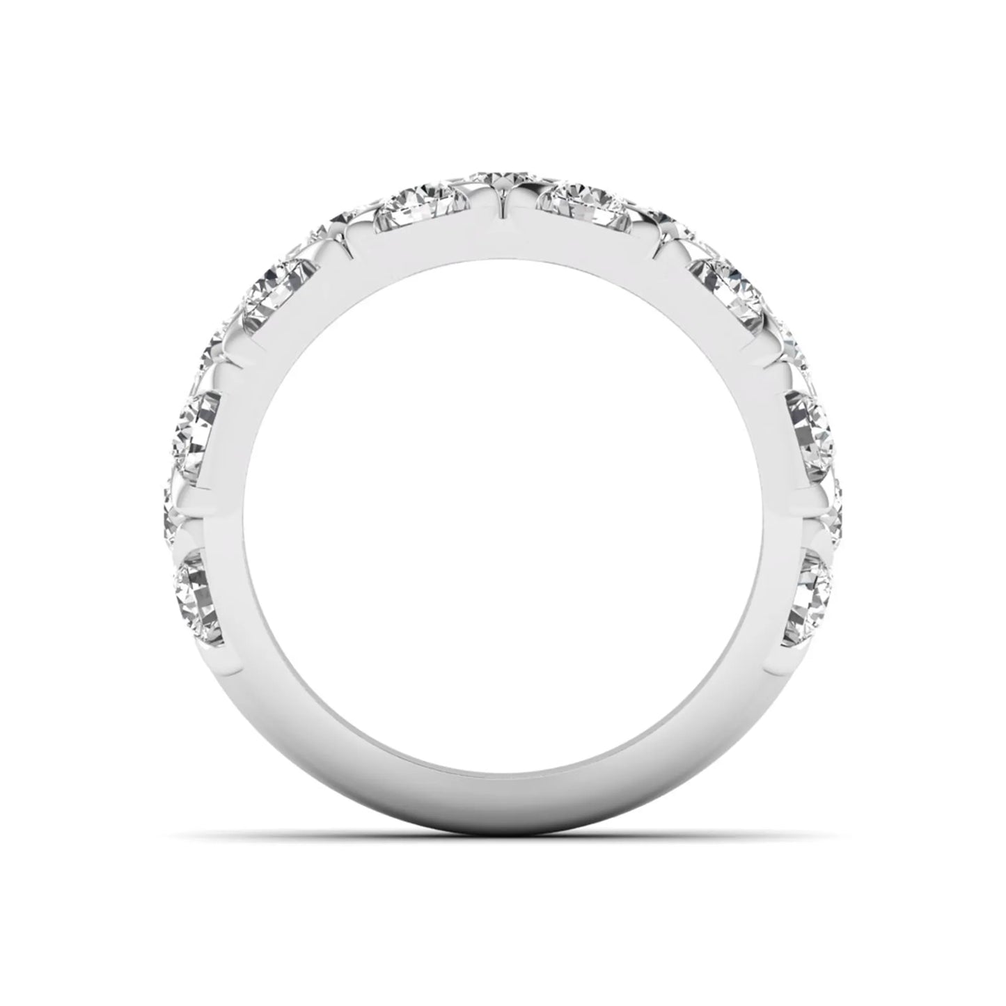 Princess Cluster Prong Set Lab Grown Diamond Engagement Ring