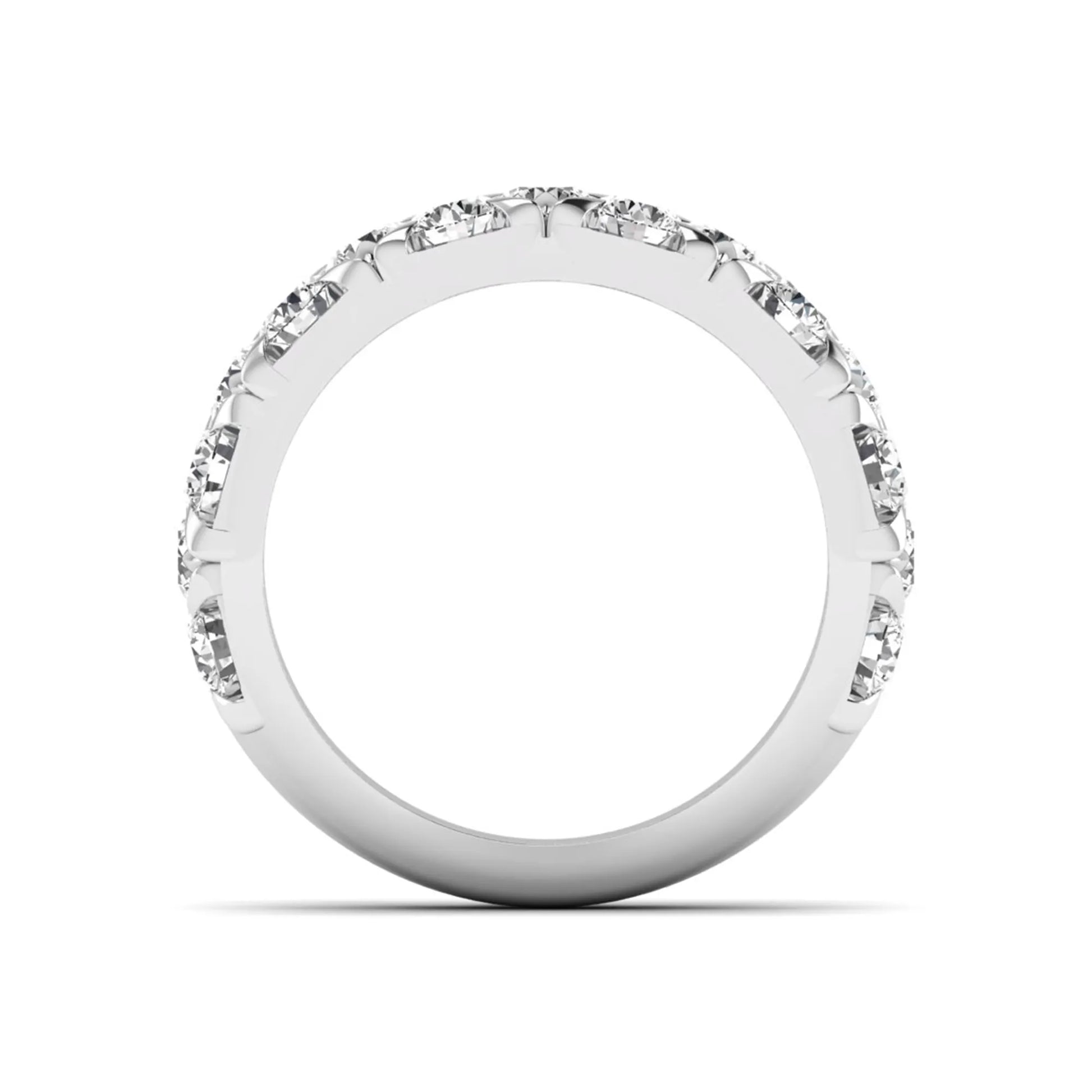 Princess Cluster Prong Set Lab Grown Diamond Engagement Ring