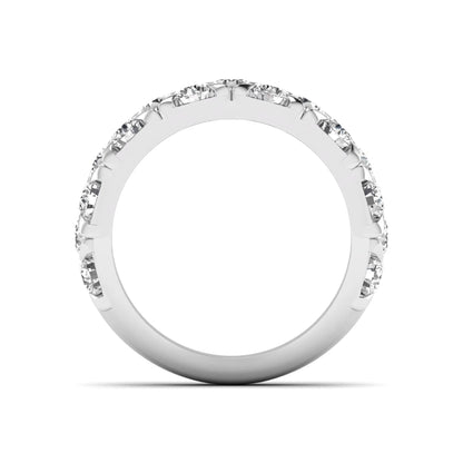 Princess Cluster Prong Set Lab Grown Diamond Engagement Ring