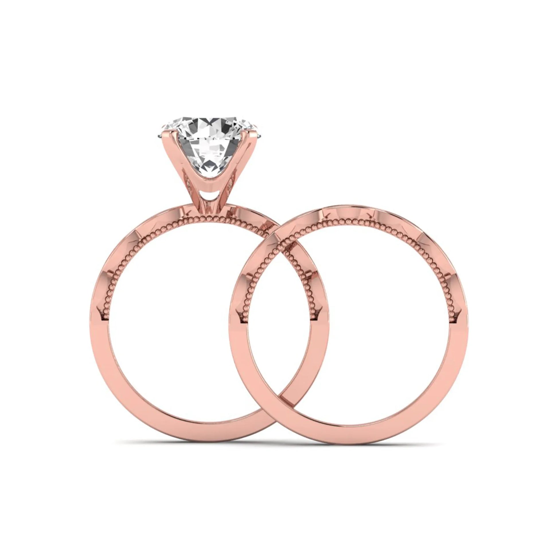 Princess Cluster Prong Set Lab Grown Diamond Engagement Ring