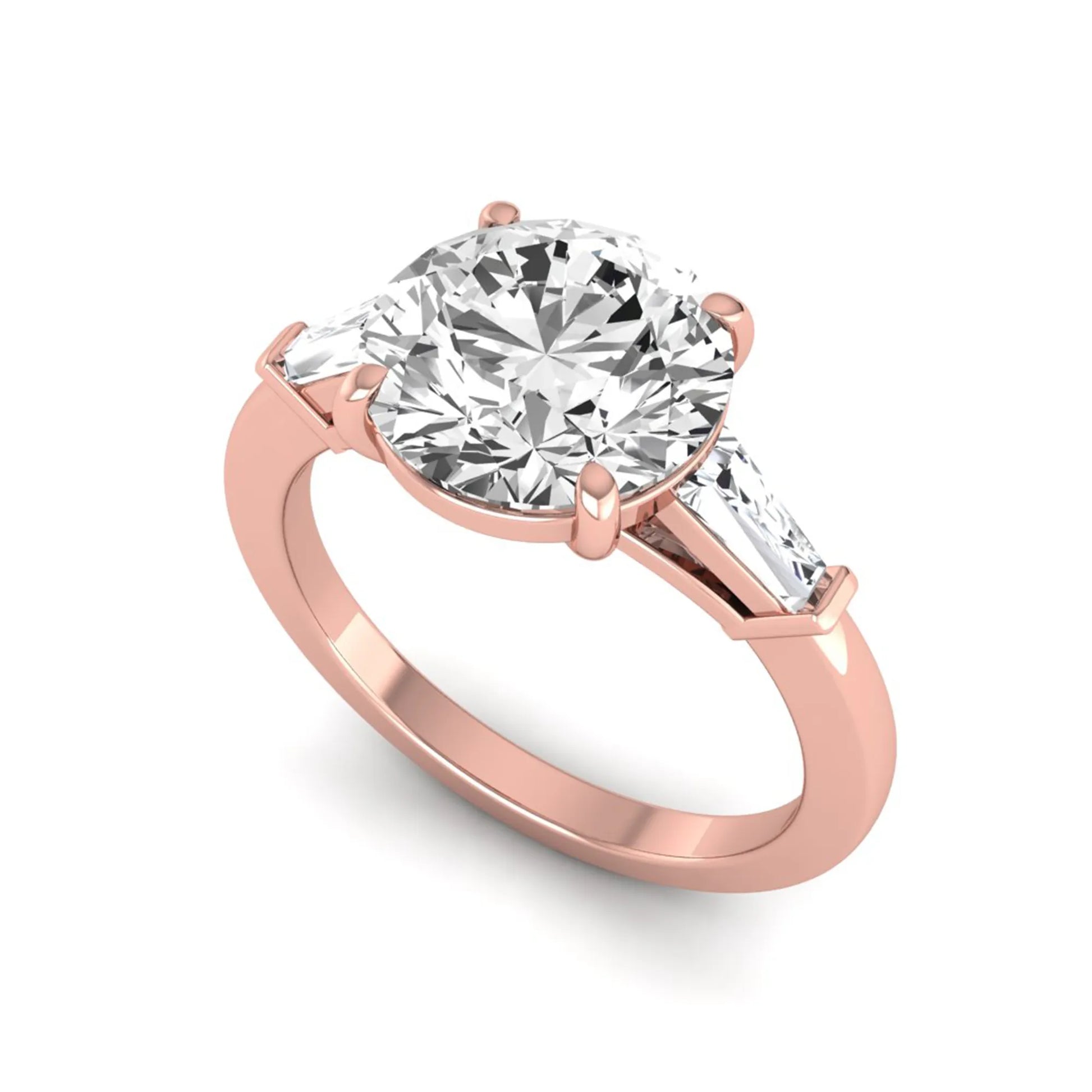 Princess Cluster Prong Set Lab Grown Diamond Engagement Ring