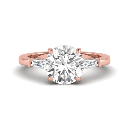 Princess Cluster Prong Set Lab Grown Diamond Engagement Ring