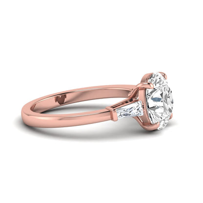 Princess Cluster Prong Set Lab Grown Diamond Engagement Ring