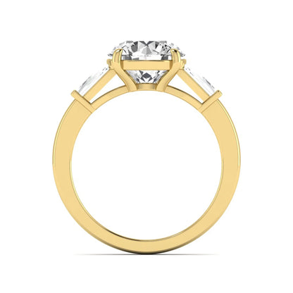 Princess Cluster Prong Set Lab Grown Diamond Engagement Ring