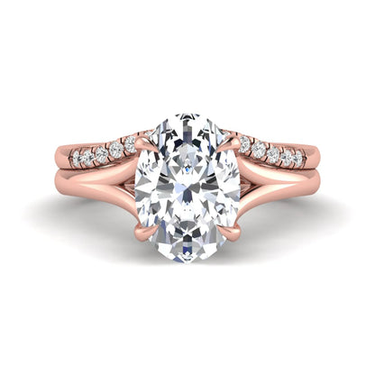 Princess Cluster Prong Set Lab Grown Diamond Engagement Ring