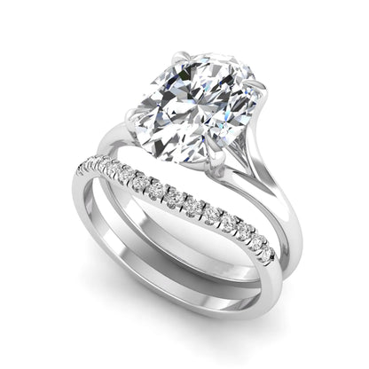 Princess Cluster Prong Set Lab Grown Diamond Engagement Ring