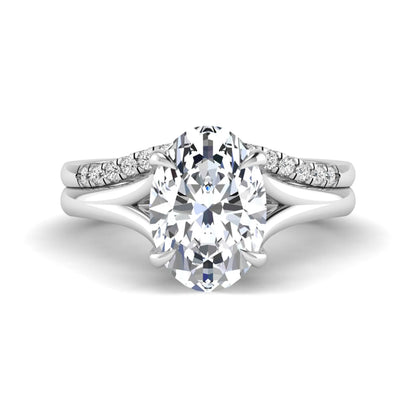 Princess Cluster Prong Set Lab Grown Diamond Engagement Ring