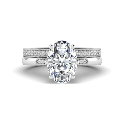 Princess Cluster Prong Set Lab Grown Diamond Engagement Ring