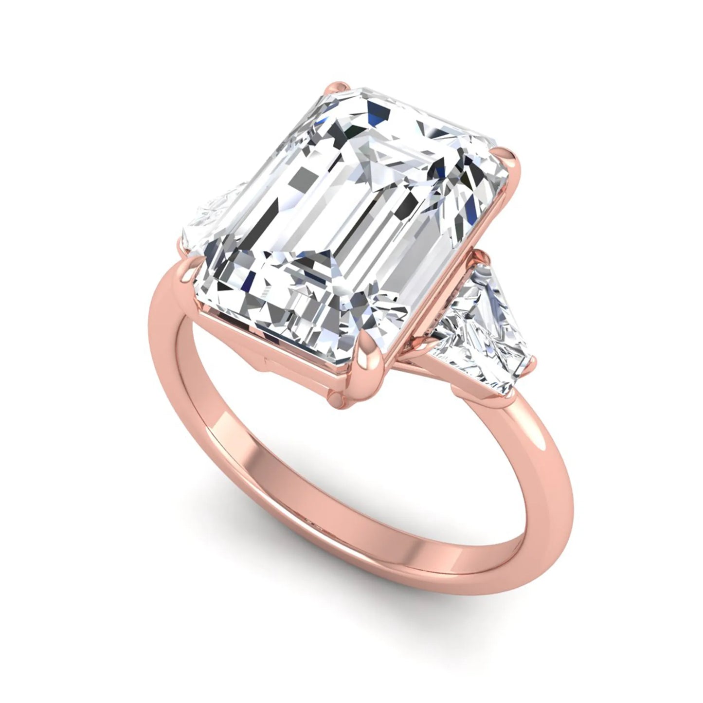 Princess Cluster Prong Set Lab Grown Diamond Engagement Ring