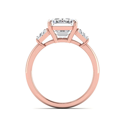 Princess Cluster Prong Set Lab Grown Diamond Engagement Ring