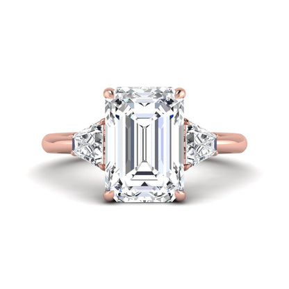 Princess Cluster Prong Set Lab Grown Diamond Engagement Ring