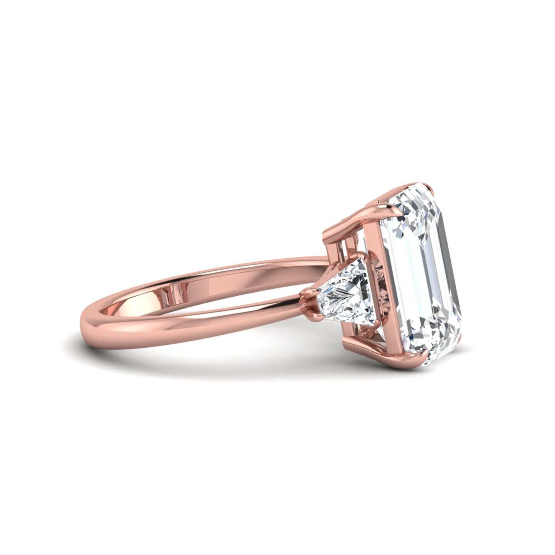 Princess Cluster Prong Set Lab Grown Diamond Engagement Ring
