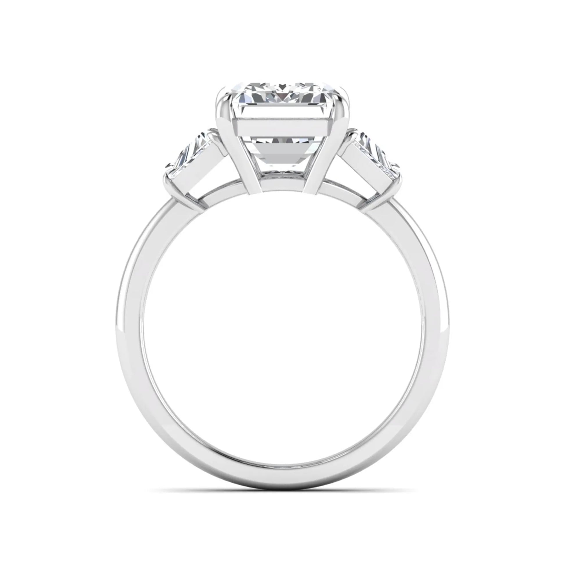 Princess Cluster Prong Set Lab Grown Diamond Engagement Ring