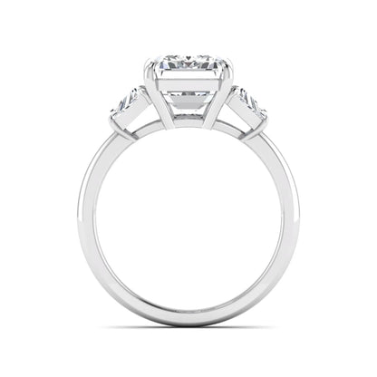 Princess Cluster Prong Set Lab Grown Diamond Engagement Ring