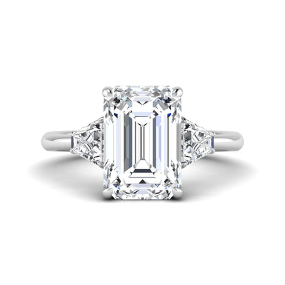 Princess Cluster Prong Set Lab Grown Diamond Engagement Ring