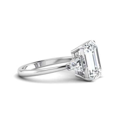 Princess Cluster Prong Set Lab Grown Diamond Engagement Ring