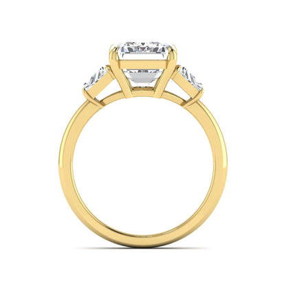 Princess Cluster Prong Set Lab Grown Diamond Engagement Ring