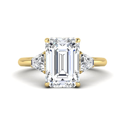 Princess Cluster Prong Set Lab Grown Diamond Engagement Ring