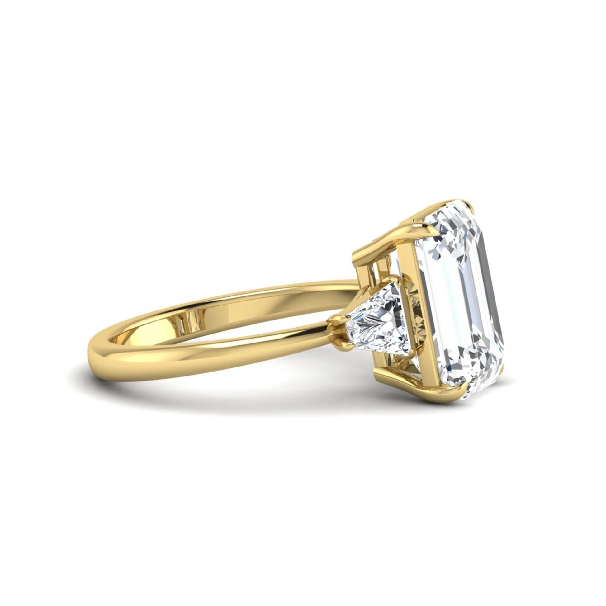 Princess Cluster Prong Set Lab Grown Diamond Engagement Ring