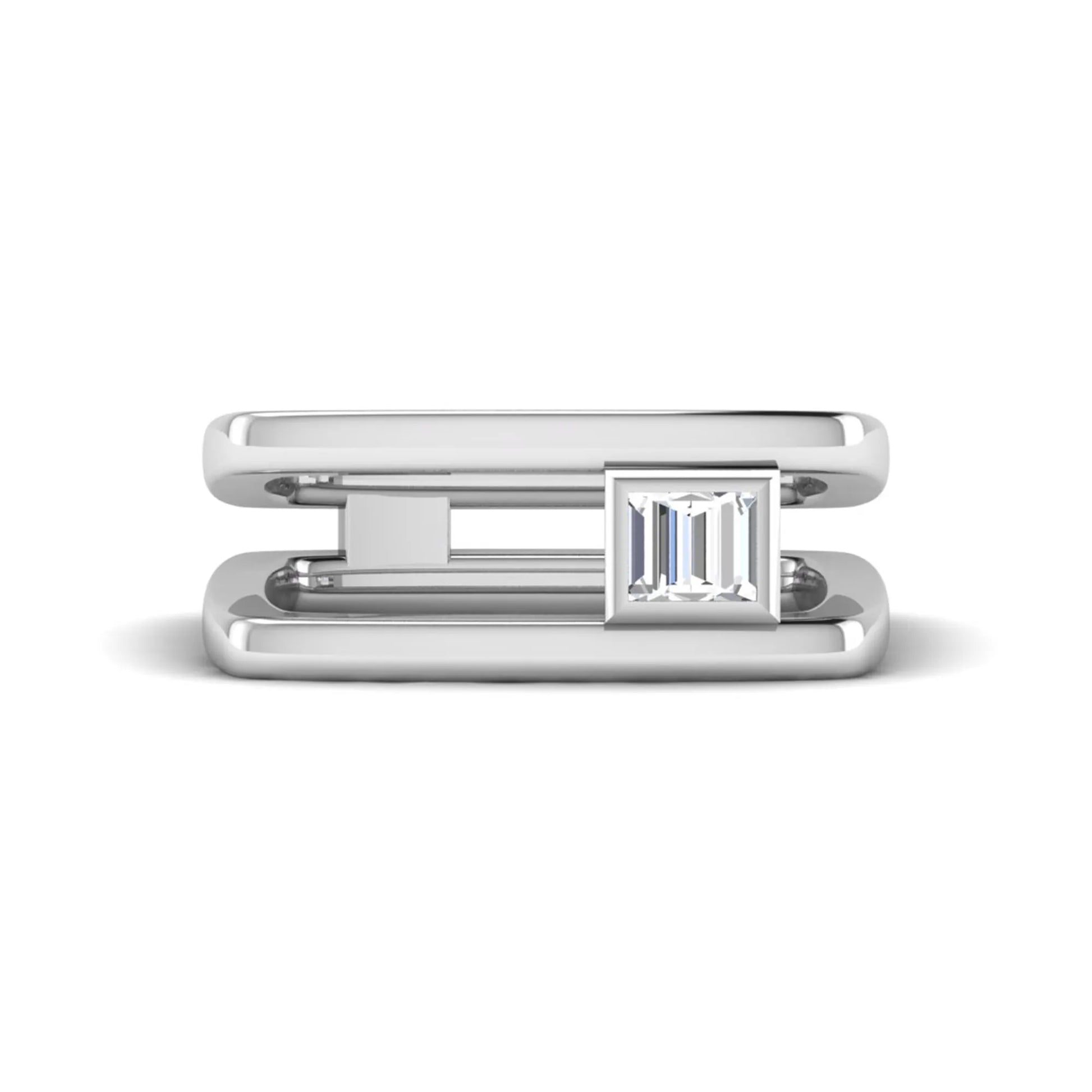 Princess Cluster Prong Set Lab Grown Diamond Engagement Ring