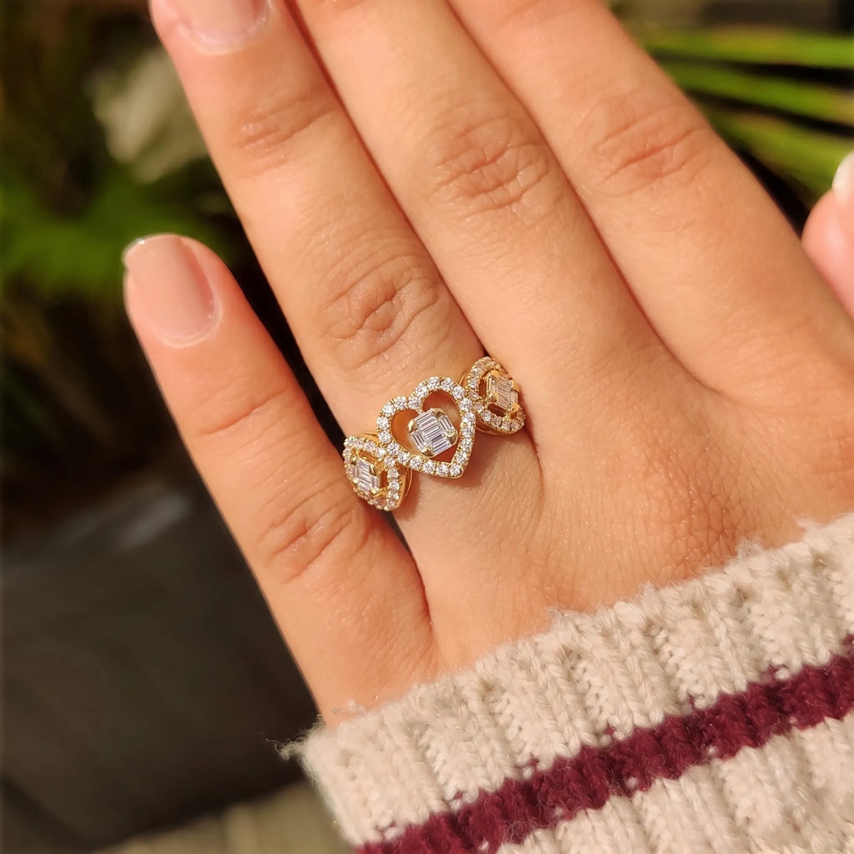 Multi Shape Cluster Lab Grown Diamond Halo Engagement Ring
