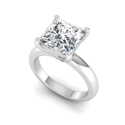 Princess Cut Solitaire Lab Grown Diamond Engagement Ring