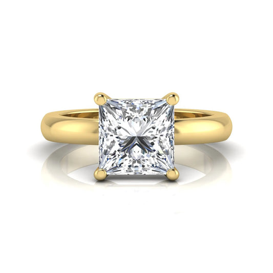 Princess Cut Solitaire Lab Grown Diamond Engagement Ring