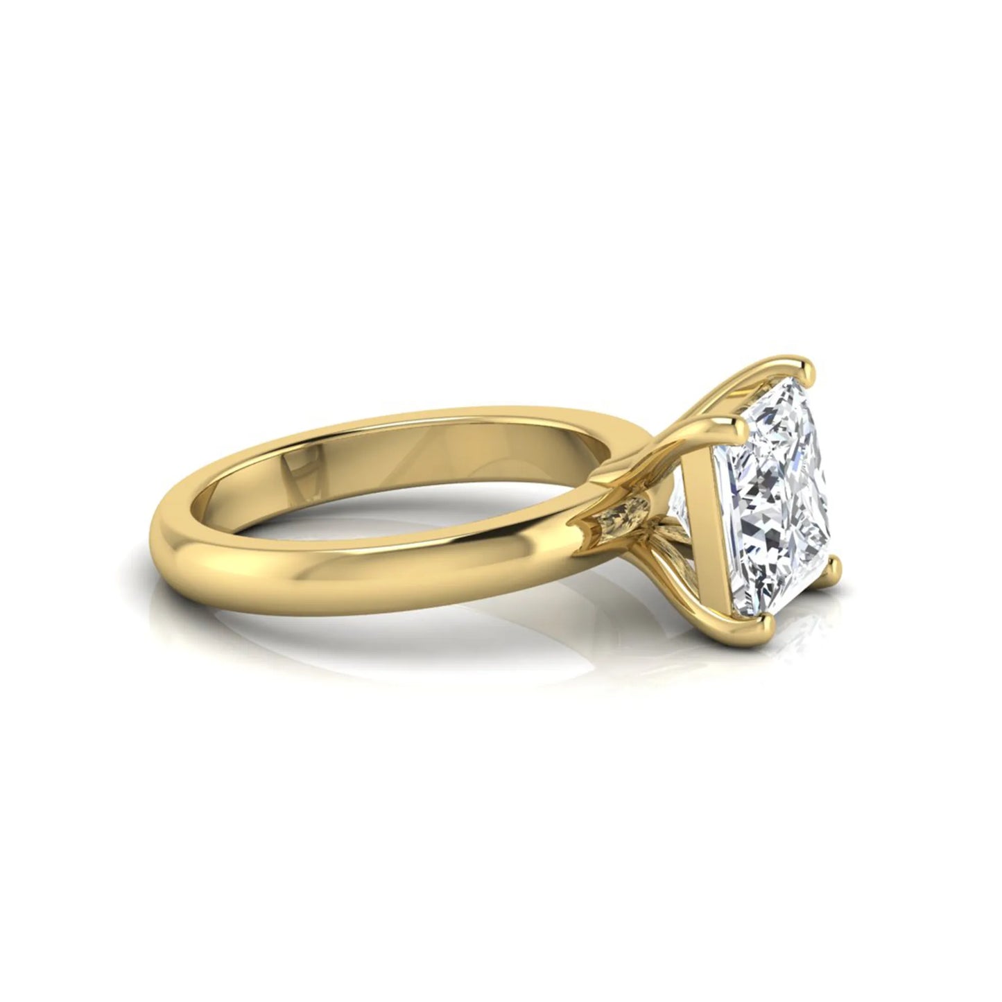 Princess Cut Solitaire Lab Grown Diamond Engagement Ring