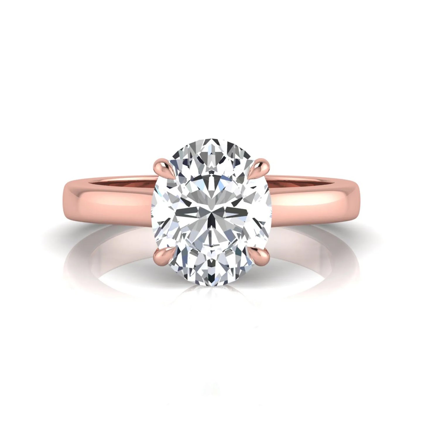 Princess Cluster Prong Set Lab Grown Diamond Engagement Ring