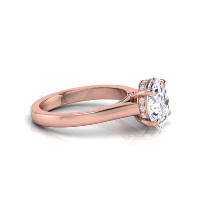 Princess Cluster Prong Set Lab Grown Diamond Engagement Ring